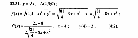ГДЗ Алгебра и начала анализа. Задачник, 11 класс, А.Г. Мордкович, 2011, § 32 Применение производной для построения наибольших и наименьших значений Задание: 32.31