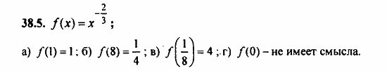 ГДЗ Алгебра и начала анализа. Задачник, 11 класс, А.Г. Мордкович, 2011, § 38 Степенные функции их свойства и графики Задание: 38.5