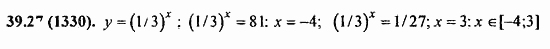 ГДЗ Алгебра и начала анализа. Задачник, 11 класс, А.Г. Мордкович, 2011, Глава 7. Показательная и логарифмическая функции, § 39. Показательная и логарифмическая функции Задание: 39.27(1330)