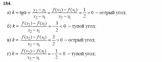 Начала анализа, 11 класс, А.Н. Колмогоров, 2002, Глава I. Тригонометрические функции Задание: 184