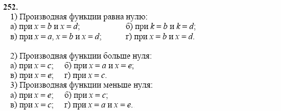 Начала анализа, 11 класс, А.Н. Колмогоров, 2002, Глава II. Производная и ее применения Задание: 252