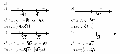 Начала анализа, 11 класс, А.Н. Колмогоров, 2002, Глава IV. Показательная и логарифмическая функции Задание: 411