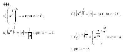 Начала анализа, 11 класс, А.Н. Колмогоров, 2002, Глава IV. Показательная и логарифмическая функции Задание: 444