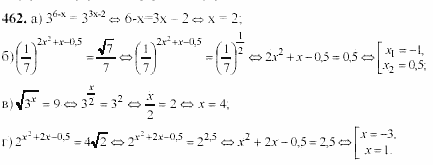 Начала анализа, 11 класс, А.Н. Колмогоров, 2002, Глава IV. Показательная и логарифмическая функции Задание: 462