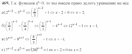 Начала анализа, 11 класс, А.Н. Колмогоров, 2002, Глава IV. Показательная и логарифмическая функции Задание: 469
