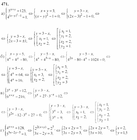 Начала анализа, 11 класс, А.Н. Колмогоров, 2002, Глава IV. Показательная и логарифмическая функции Задание: 471