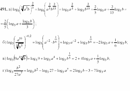 Начала анализа, 11 класс, А.Н. Колмогоров, 2002, Глава IV. Показательная и логарифмическая функции Задание: 491