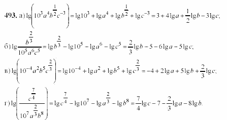 Начала анализа, 11 класс, А.Н. Колмогоров, 2002, Глава IV. Показательная и логарифмическая функции Задание: 493