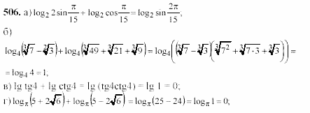 Начала анализа, 11 класс, А.Н. Колмогоров, 2002, Глава IV. Показательная и логарифмическая функции Задание: 506