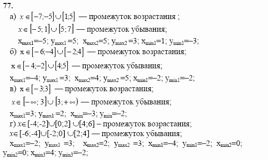 Начала анализа, 11 класс, А.Н. Колмогоров, 2002, Глава I. Тригонометрические функции Задание: 77
