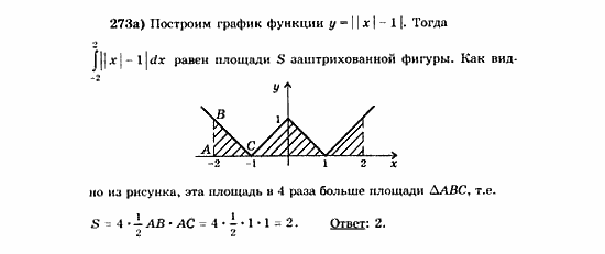 Начала анализа, 11 класс, А.Н. Колмогоров, 2010, Глава VI. Задачи повышенной трудности Задание: 273а