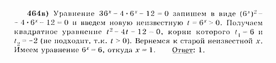 Начала анализа, 11 класс, А.Н. Колмогоров, 2010, Глава IV. Показательная и логарифмическая функции Задание: 464в
