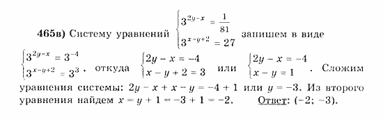 Начала анализа, 11 класс, А.Н. Колмогоров, 2010, Глава IV. Показательная и логарифмическая функции Задание: 465в