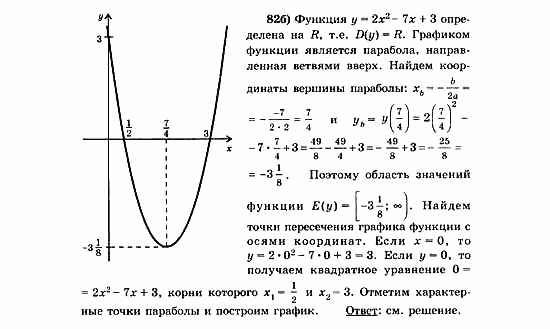 Начала анализа, 11 класс, А.Н. Колмогоров, 2010, Глава V. Задачи на повторение Задание: 82б