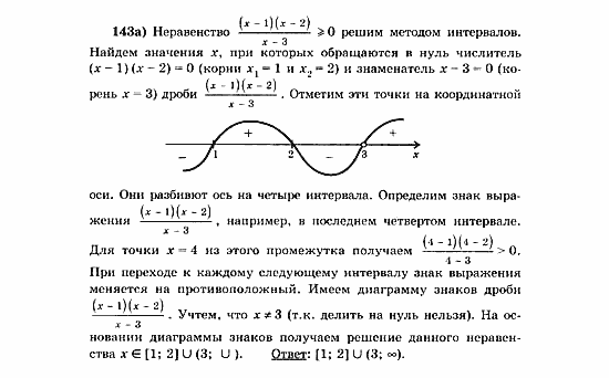 Начала анализа, 11 класс, А.Н. Колмогоров, 2010, Глава V. Задачи на повторение Задание: 143а