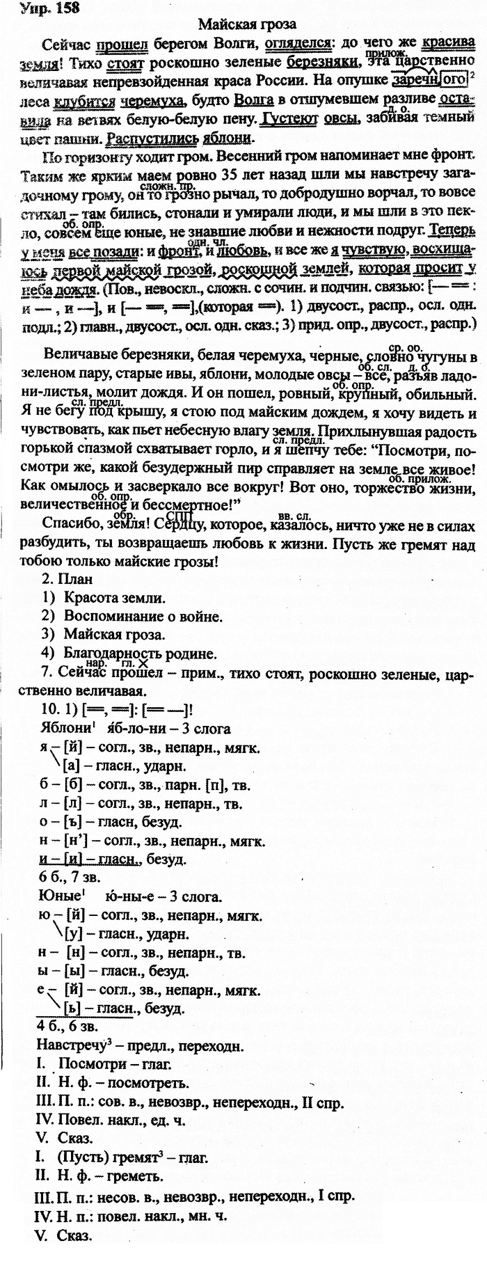 Русский язык, 11 класс, Дейкина, Пахнова, 2009, задание: 158