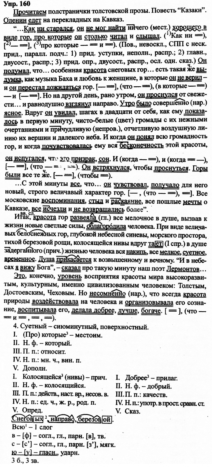 Русский язык, 11 класс, Дейкина, Пахнова, 2009, задание: 160