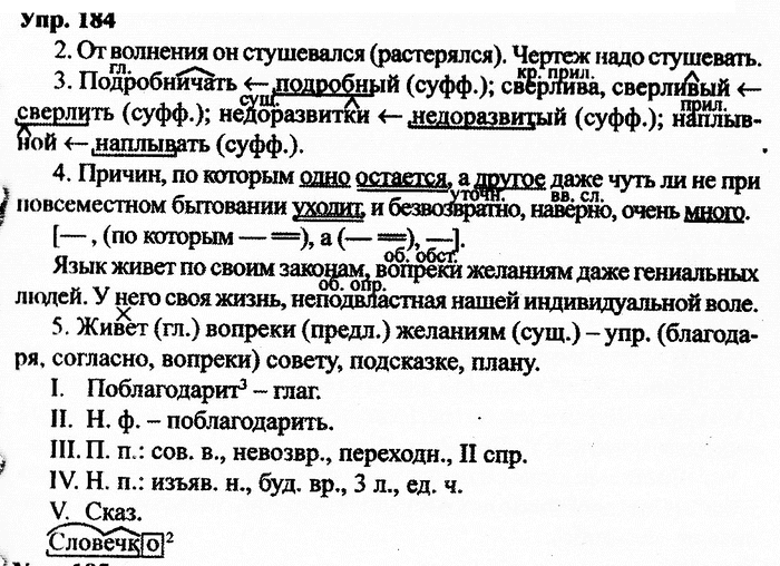 Русский язык, 11 класс, Дейкина, Пахнова, 2009, задание: 184