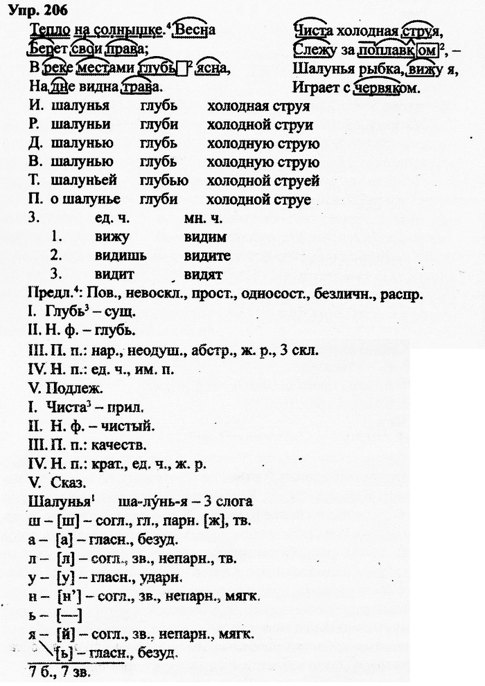 Русский язык, 11 класс, Дейкина, Пахнова, 2009, задание: 206