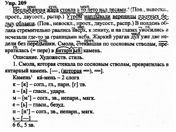 Русский язык, 11 класс, Дейкина, Пахнова, 2009, задание: 209
