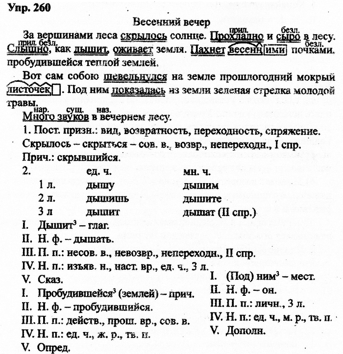 Русский язык, 11 класс, Дейкина, Пахнова, 2009, задание: 260
