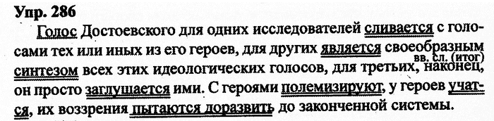 Русский язык, 11 класс, Дейкина, Пахнова, 2009, задание: 286