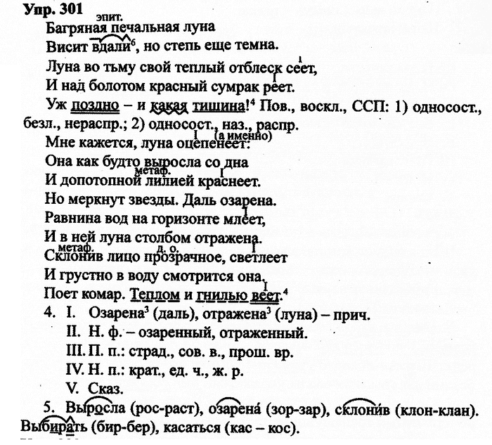 Русский язык, 11 класс, Дейкина, Пахнова, 2009, задание: 301