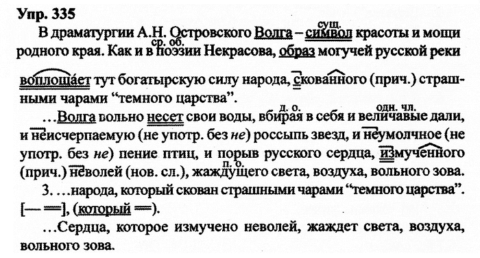 Русский язык, 11 класс, Дейкина, Пахнова, 2009, задание: 335