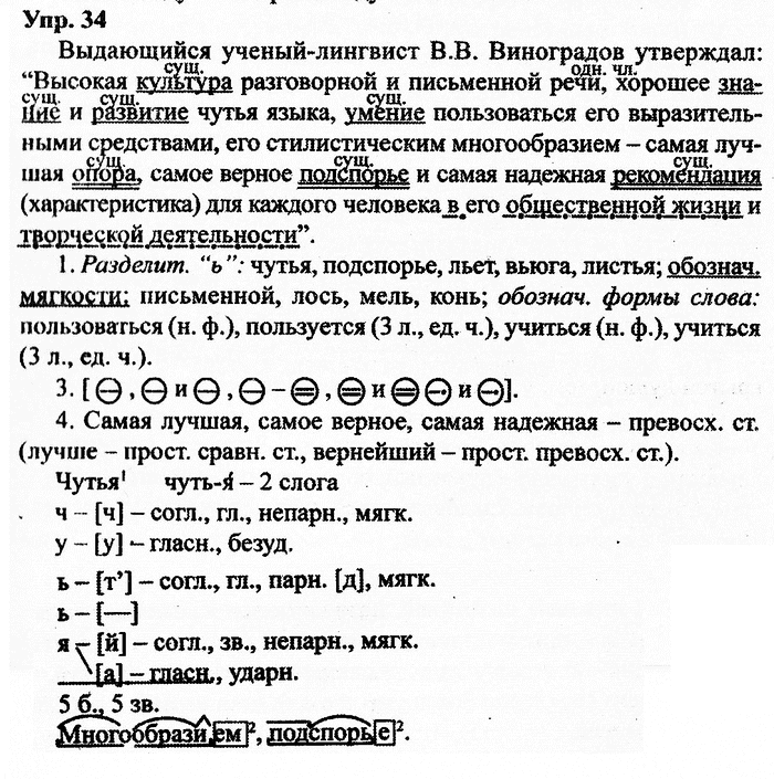 Русский язык, 11 класс, Дейкина, Пахнова, 2009, задание: 34