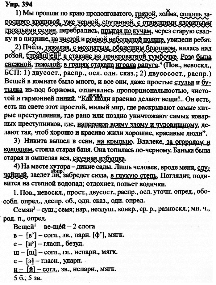 Русский язык, 11 класс, Дейкина, Пахнова, 2009, задание: 394