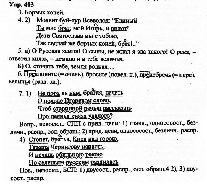 Русский язык, 11 класс, Дейкина, Пахнова, 2009, задание: 403