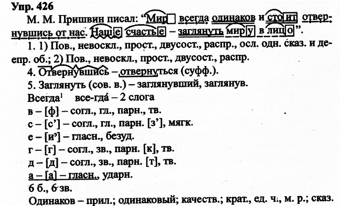 Русский язык, 11 класс, Дейкина, Пахнова, 2009, задание: 426