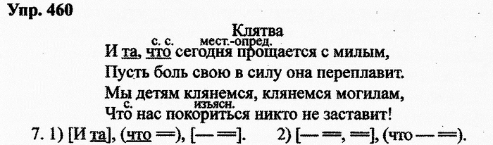 Русский язык, 11 класс, Дейкина, Пахнова, 2009, задание: 460
