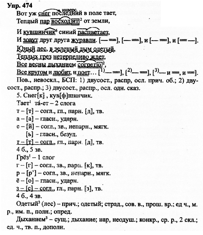 Русский язык, 11 класс, Дейкина, Пахнова, 2009, задание: 474