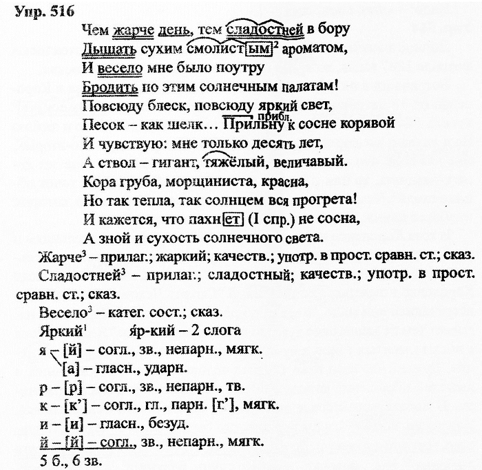 Русский язык, 11 класс, Дейкина, Пахнова, 2009, задание: 516