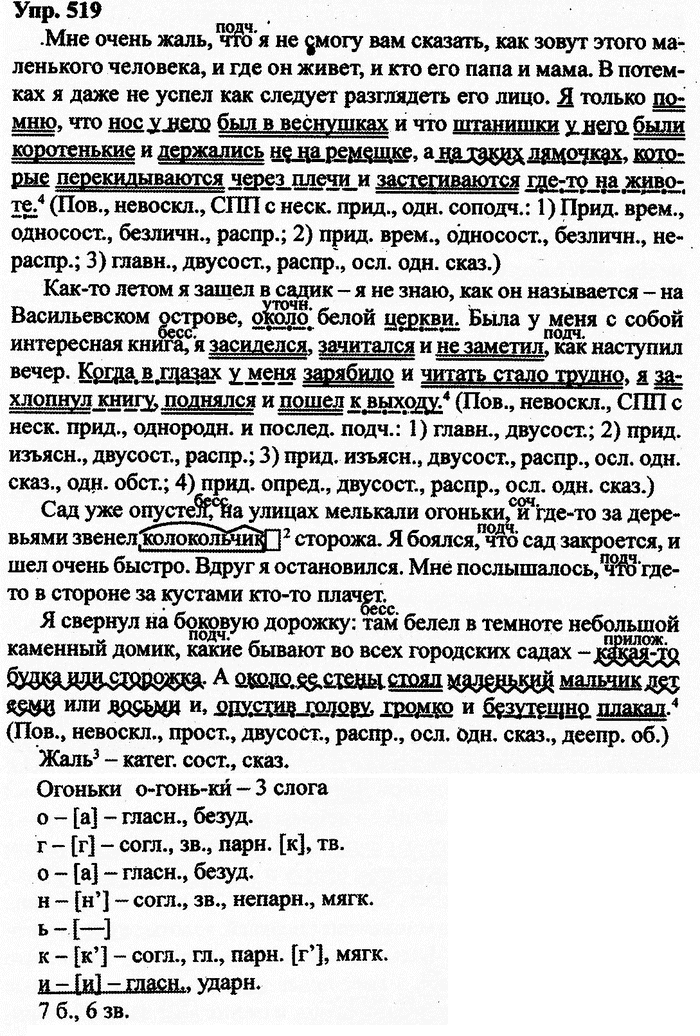 Русский язык, 11 класс, Дейкина, Пахнова, 2009, задание: 519