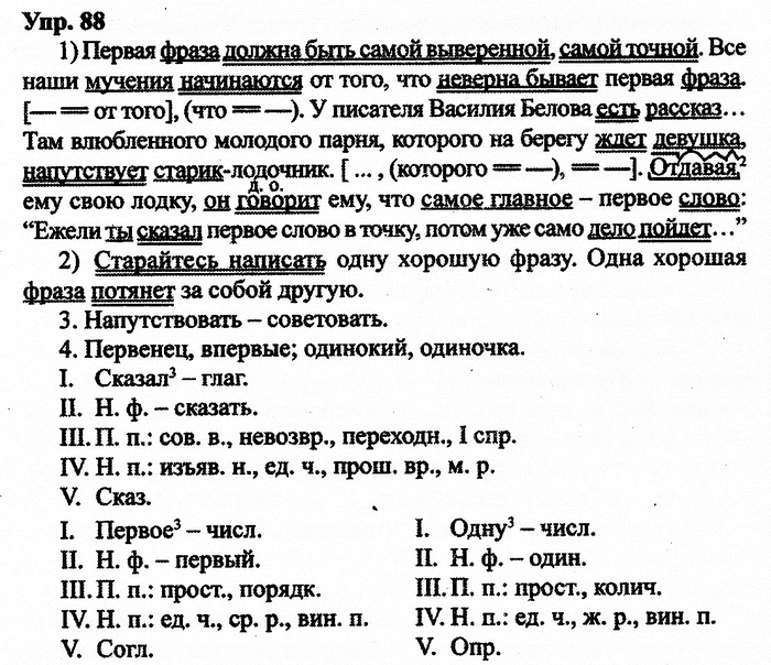 Русский язык, 11 класс, Дейкина, Пахнова, 2009, задание: 88