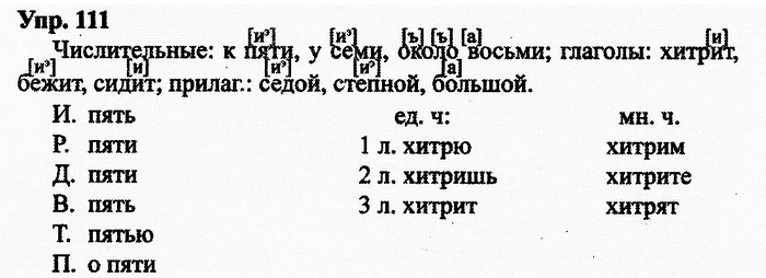 Русский язык, 11 класс, Дейкина, Пахнова, 2009, задание: 111