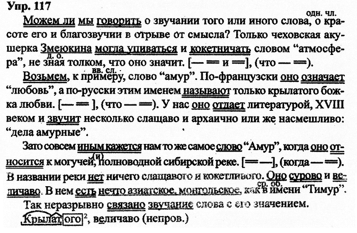 Русский язык, 11 класс, Дейкина, Пахнова, 2009, задание: 117