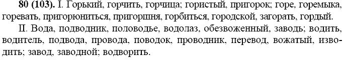 Русский язык, 11 класс, Власенков, Рыбченков, 2009-2014, задание: 80 (103)