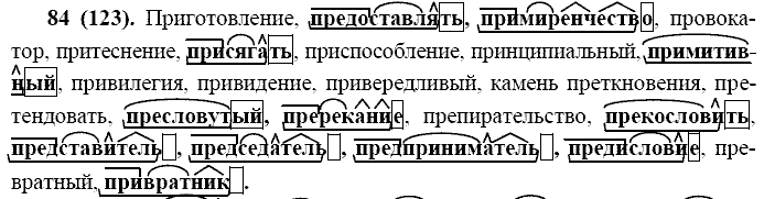 Русский язык, 11 класс, Власенков, Рыбченков, 2009-2014, задание: 84 (123)