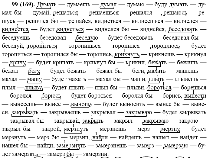 Русский язык, 11 класс, Власенков, Рыбченков, 2009-2014, задание: 99 (169)