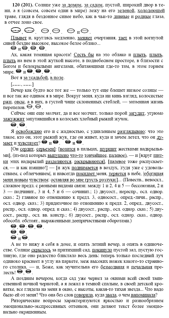 Русский язык, 11 класс, Власенков, Рыбченков, 2009-2014, задание: 120 (201)