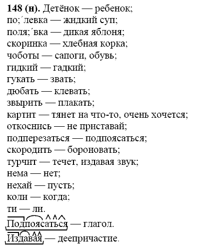 Русский язык, 11 класс, Власенков, Рыбченков, 2009-2014, задание: 148 (н)