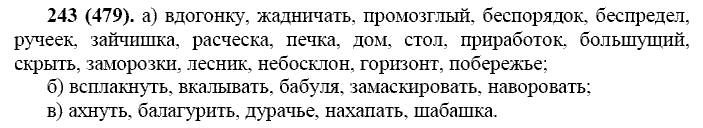 Русский язык, 11 класс, Власенков, Рыбченков, 2009-2014, задание: 243 (479)