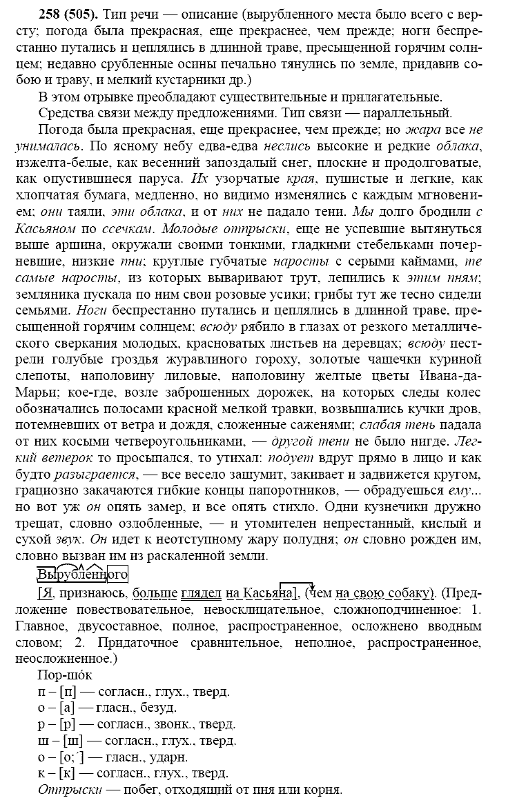 Русский язык, 11 класс, Власенков, Рыбченков, 2009-2014, задание: 258 (505)
