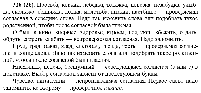 Русский язык, 11 класс, Власенков, Рыбченков, 2009-2014, задание: 316 (26)