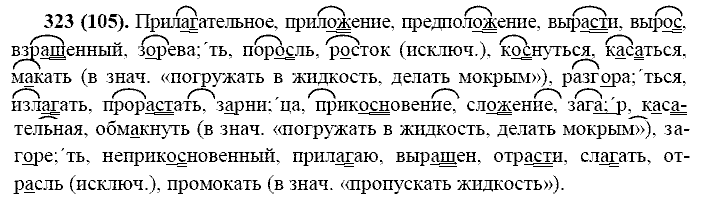 Русский язык, 11 класс, Власенков, Рыбченков, 2009-2014, задание: 323 (105)