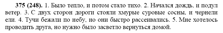 Русский язык, 11 класс, Власенков, Рыбченков, 2009-2014, задание: 375 (248)