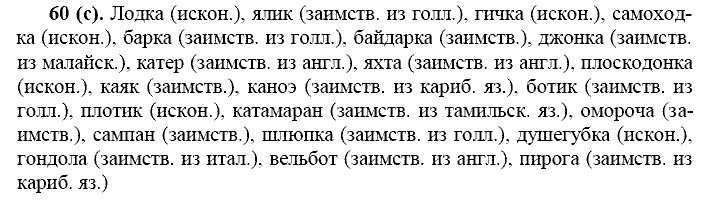 Русский язык, 11 класс, Власенков, Рыбченков, 2009-2014, задание: 60 (с)